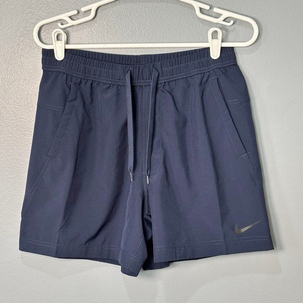 Nike Dri-FIT Shorts Womens Small Navy‎ Blue Polyester Athletic Running Classic